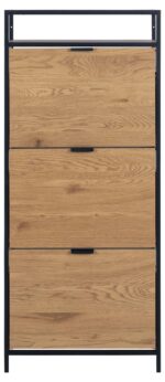 Jalanõudekapp SEAFORD 56x30xH129cm, must - Pilt 2