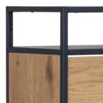Jalanõudekapp SEAFORD 56x30xH129cm, must - Pilt 5