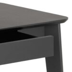 Kirjutuslaud ROXBY 100x50xH75cm, must - Pilt 6