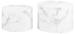 Diivanilauad 2tk DICE D58xH40cm, D50xH33cm, valge - Pilt 2