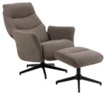 Tugitool LONDON recliner jalatoega, hall - Pilt 4