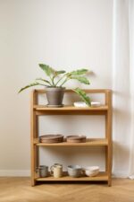 Riiul LUDZA 80x40xH93,3cm, naturaalne - Pilt 7
