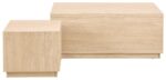 Diivanilauad DICE 100x60xH42cm, 44x44xH38cm, beež - Pilt 2