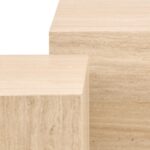 Diivanilauad DICE 100x60xH42cm, 44x44xH38cm, beež - Pilt 4