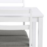 Söögilauakomplekt ALICANTE 110x70xH74,5cm, valge - Pilt 3