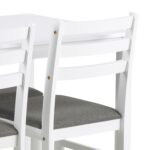 Söögilauakomplekt ALICANTE 110x70xH74,5cm, valge - Pilt 4
