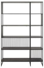 Riiul STRINGTON 120x35xH185cm, must - Pilt 2