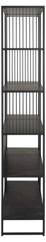 Riiul STRINGTON 120x35xH185cm, must - Pilt 3