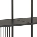 Riiul STRINGTON 120x35xH185cm, must - Pilt 4