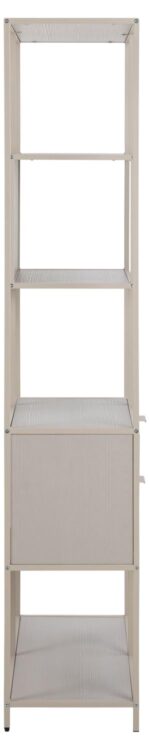 Riiul SEAFORD 77x35xH185cm, sahtlitega, hall - Pilt 3