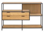 Riiul SEAFORD 114x35xH78cm, naturaalne - Pilt 2