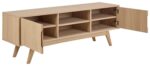 TV-laud MARTE 160x40xH55cm, hele tamm - Pilt 4