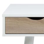 Kirjutuslaud NEPTUN 110x50xH77cm, valge/tamm - Pilt 5