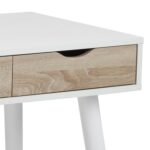 Kirjutuslaud NEPTUN 110x50xH77cm, valge/tamm - Pilt 6