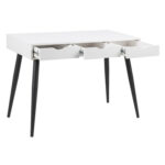 Kirjutuslaud NEPTUN 110x50xH77cm, valge/must - Pilt 2