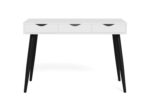 Kirjutuslaud NEPTUN 110x50xH77cm, valge/must - Pilt 3