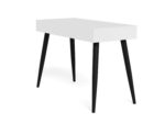 Kirjutuslaud NEPTUN 110x50xH77cm, valge/must - Pilt 5