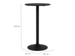Baarilaud IBIZA D60xH105cm, must saar - Pilt 2