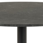 Söögilaud IBIZA D110xH74cm, must marmor - Pilt 4