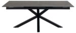 Söögilaud HEAVEN 200/240x100xH76cm, must - Pilt 2