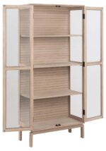 Vitriinkapp LINLEY 80x40xH180cm, beež - Pilt 4
