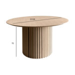 Söögilaud LINLEY D120xH75cm, beež - Pilt 2