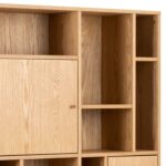 Riiul RANGOON 90x30xH180cm, naturaalne - Pilt 5