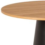 Söögilaud SOLI D120xH75cm, naturaalne/must - Pilt 2
