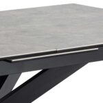Söögilaud IRWINE 168/210x90xH76cm, hall - Pilt 6