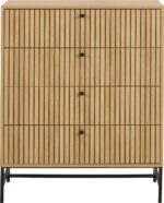 Kummut ALBANY 80,6x40xH100,1cm, naturaalne - Pilt 2