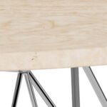 Diivanilaud PRUNUS D80xH46,4cm, beež/kroom - Pilt 4