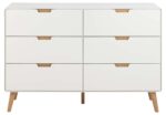 Kummut LOWELL 135x40xH90cm, valge - Pilt 2