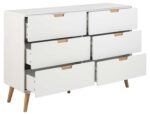 Kummut LOWELL 135x40xH90cm, valge - Pilt 4