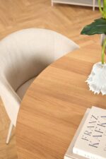 Söögilaud SOLI D120xH75cm, naturaalne/hall - Pilt 7