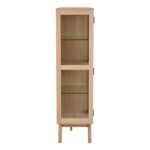 Vitriinkapp MARTE 140x40xH148cm, hele tamm - Pilt 3