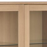 Vitriinkapp MARTE 140x40xH148cm, hele tamm - Pilt 6