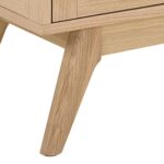 Vitriinkapp MARTE 140x40xH148cm, hele tamm - Pilt 7