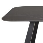 Söögilaud ANTALYA 180x90xH75cm, must - Pilt 3