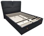 Voodi CALVI 140x190cm, hall - Pilt 2