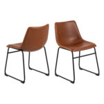 Söögilauakomplekt CADIZ 160x90xH75cm, brändi - Pilt 3