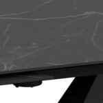 Söögilaud MORELLA 120/180x90xH77cm, must - Pilt 6