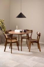 Söögilauakomplekt ROXBY D105xH76cm, pruun - Pilt 5