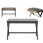 Kirjutuslaud WRITEX 120x60xH75cm, must - Pilt 2