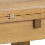 Söögilaud KENLEY 100x45/90xH75cm, tamm - Pilt 6