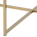Diivanilaud ALISMA D80xH45cm, valge/kuldne - Pilt 4