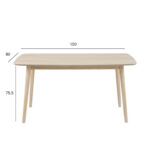 Söögilaud NAGANO 150x80xH75,5cm, tamm/beež - Pilt 2