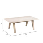 Diivanilaud A-LINE 130x70xH45cm, tamm - Pilt 2