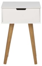 Öökapp MITRA 40x30xH61,5cm, valge/tamm - Pilt 5