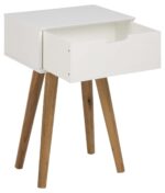 Öökapp MITRA 40x30xH61,5cm, valge/tamm - Pilt 2
