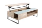 Diivanilaud AZALEA 110x60xH35cm, klaas/tamm - Pilt 5